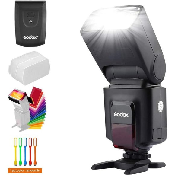 Godox Wireless 433MHz GN33 Camera Flash Speedlite with Built In Receiver - Picture 2 of 8